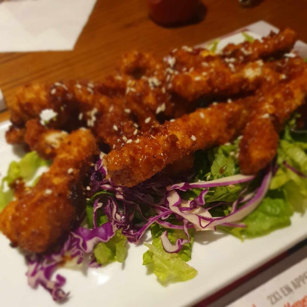 sesame Jack Daniels chicken strips