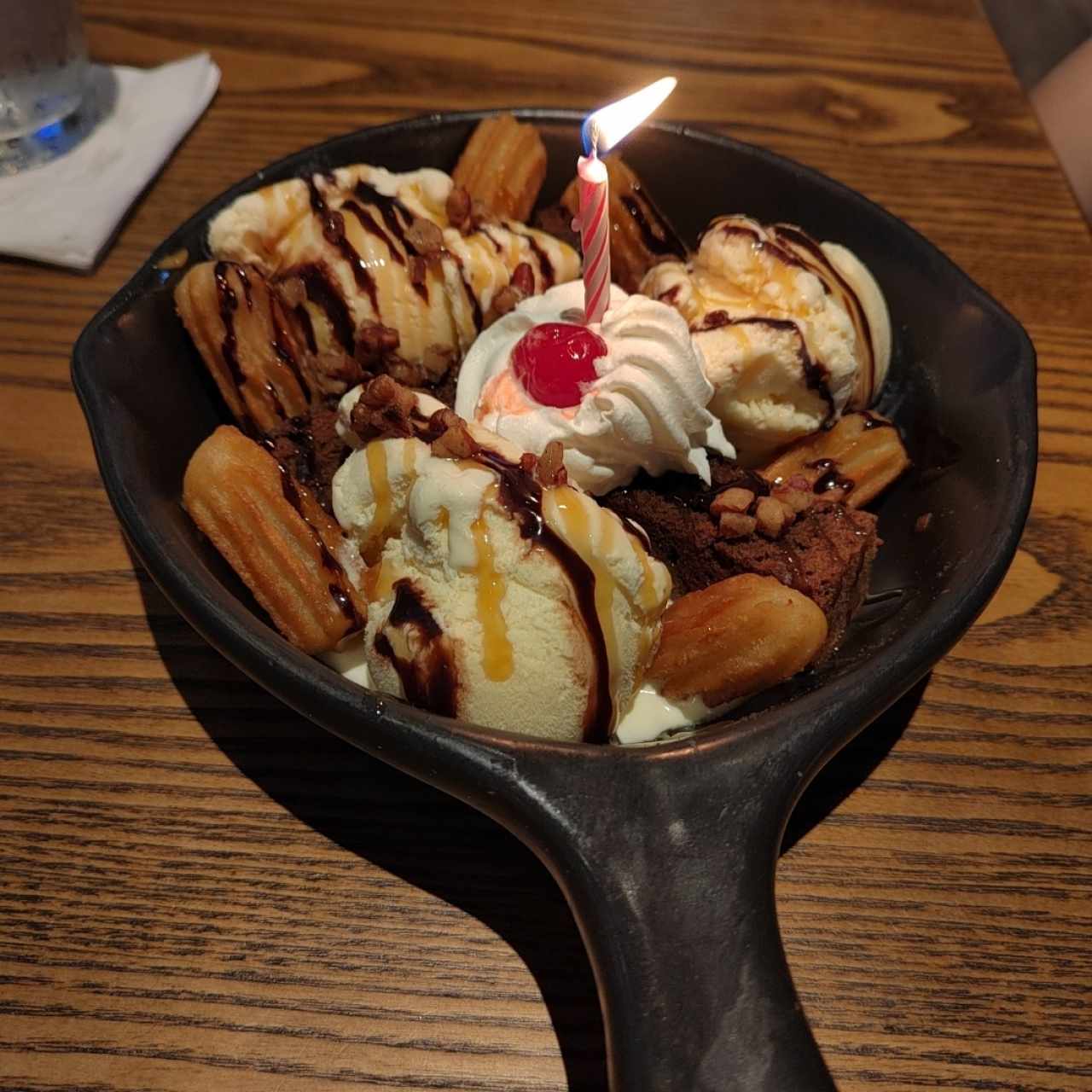 Churro Brownie Sundae 