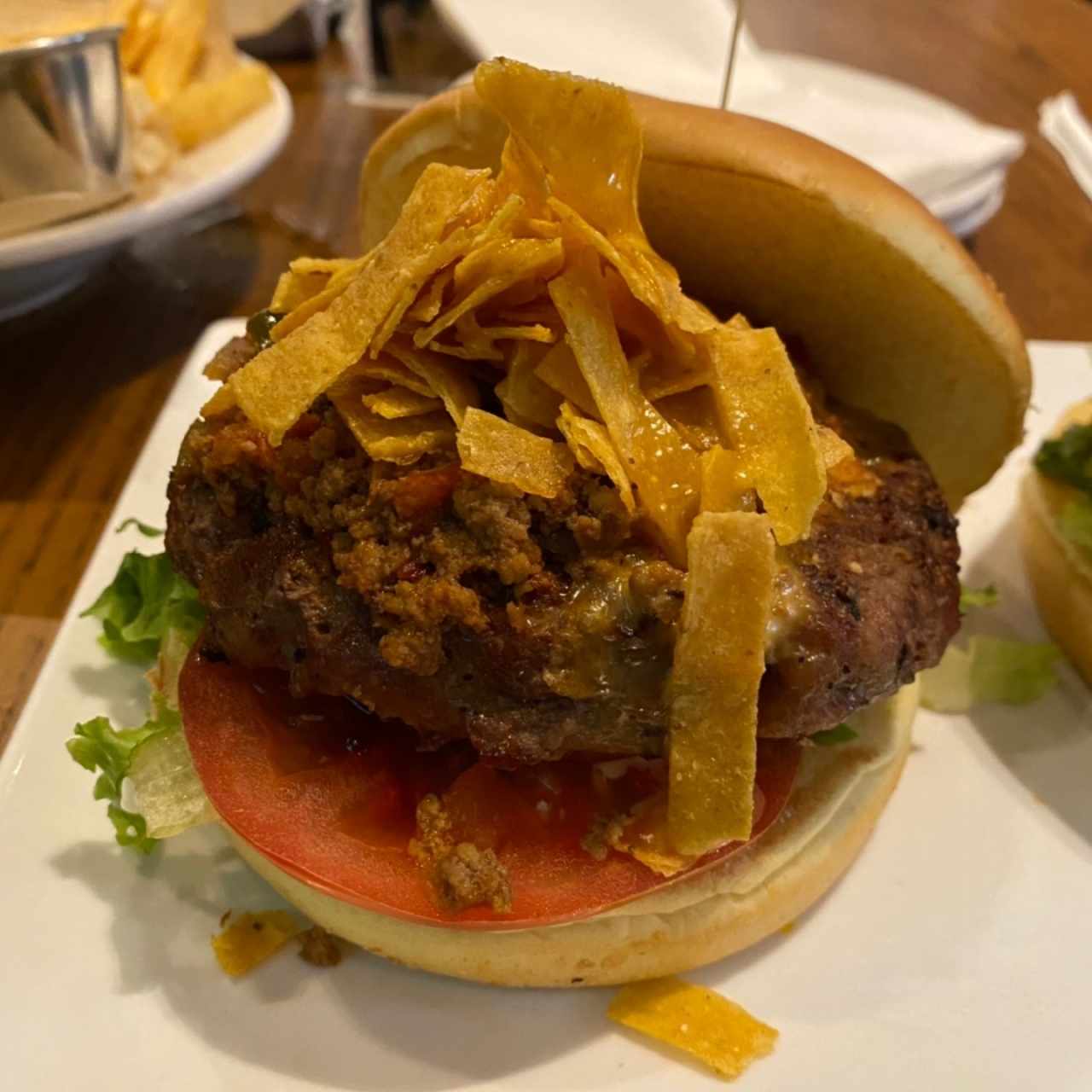 Texas Chilli Cheeseburger