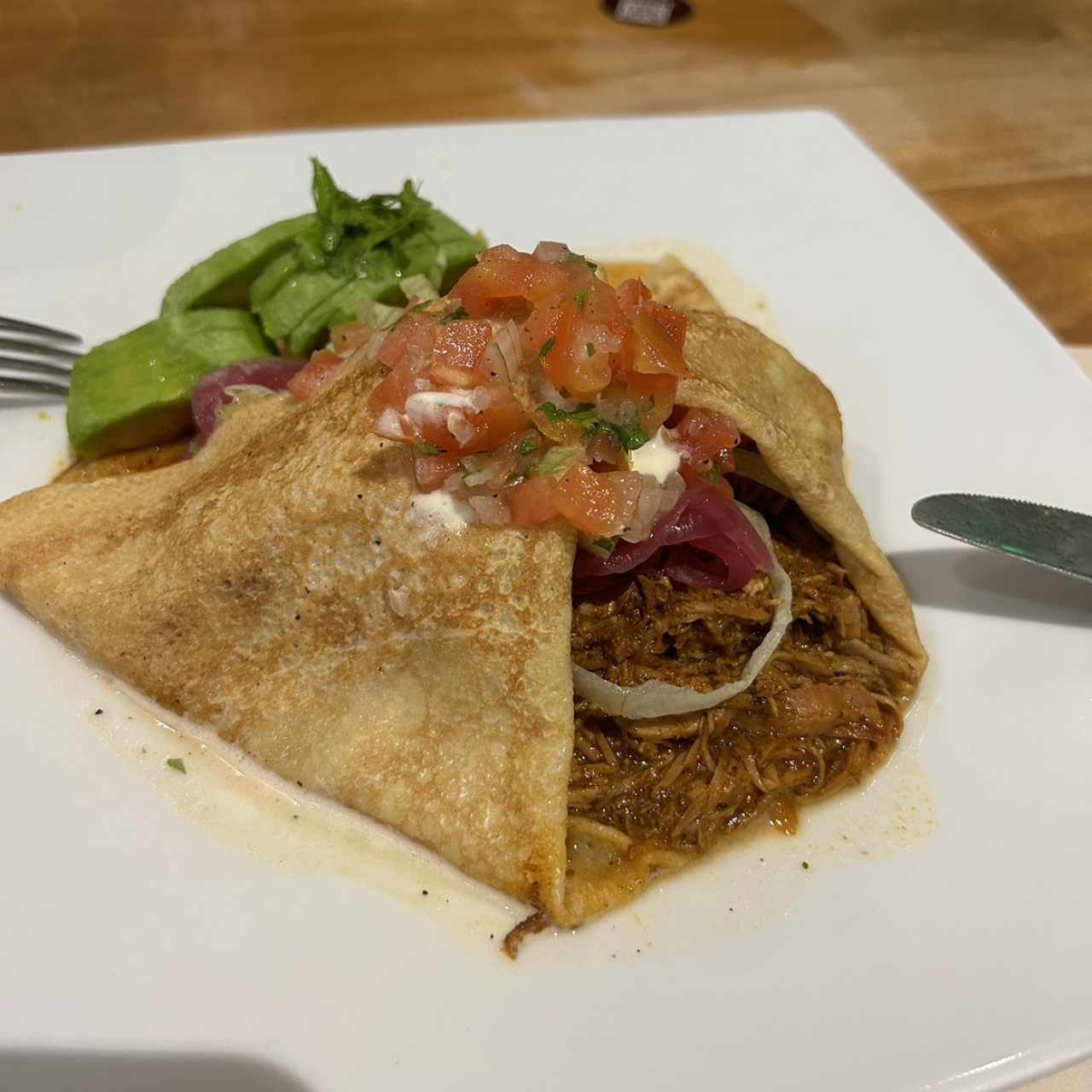 Crepe de cochinita pibil