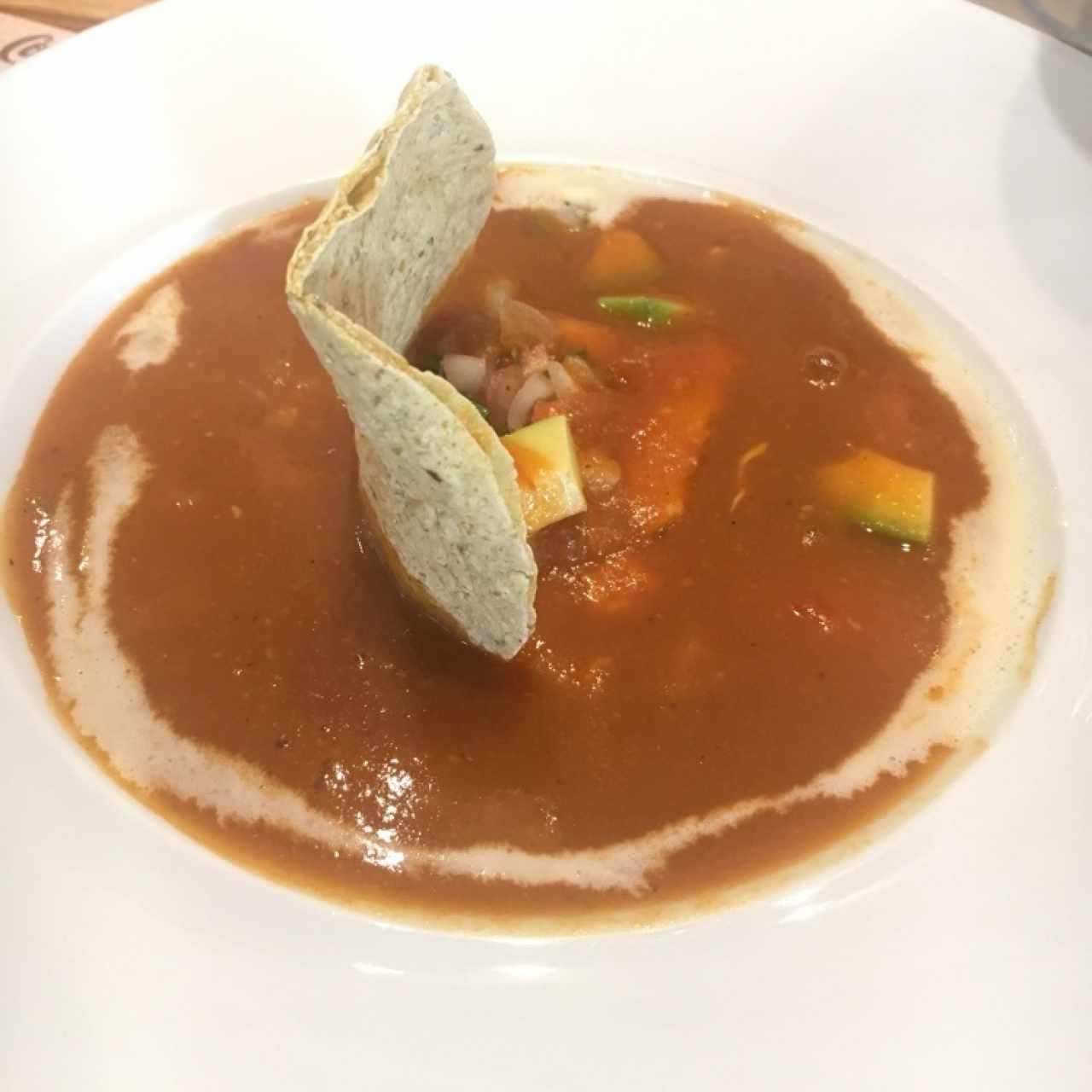 Sopa Mexicana con Pollo 