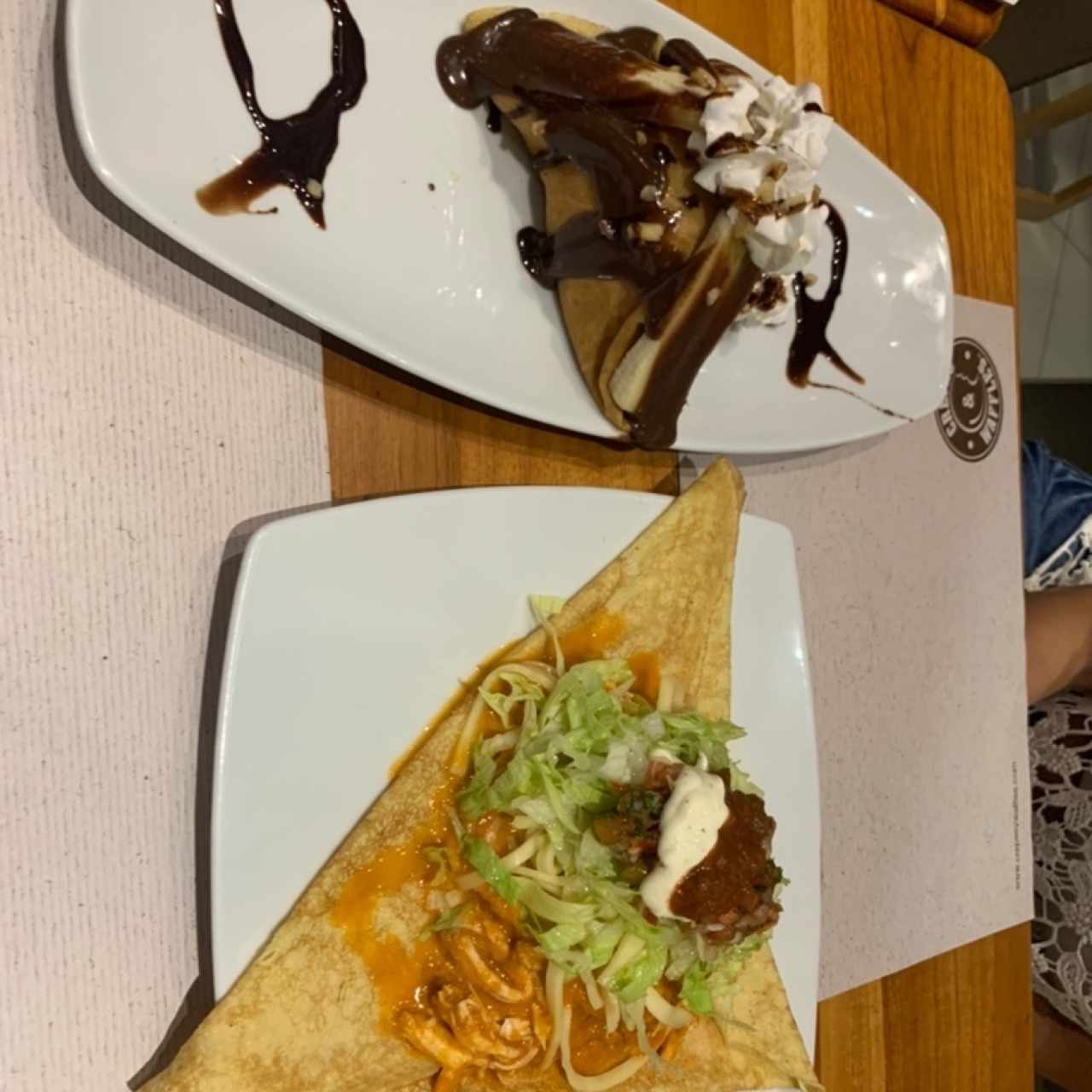 Crepe dulce y salada