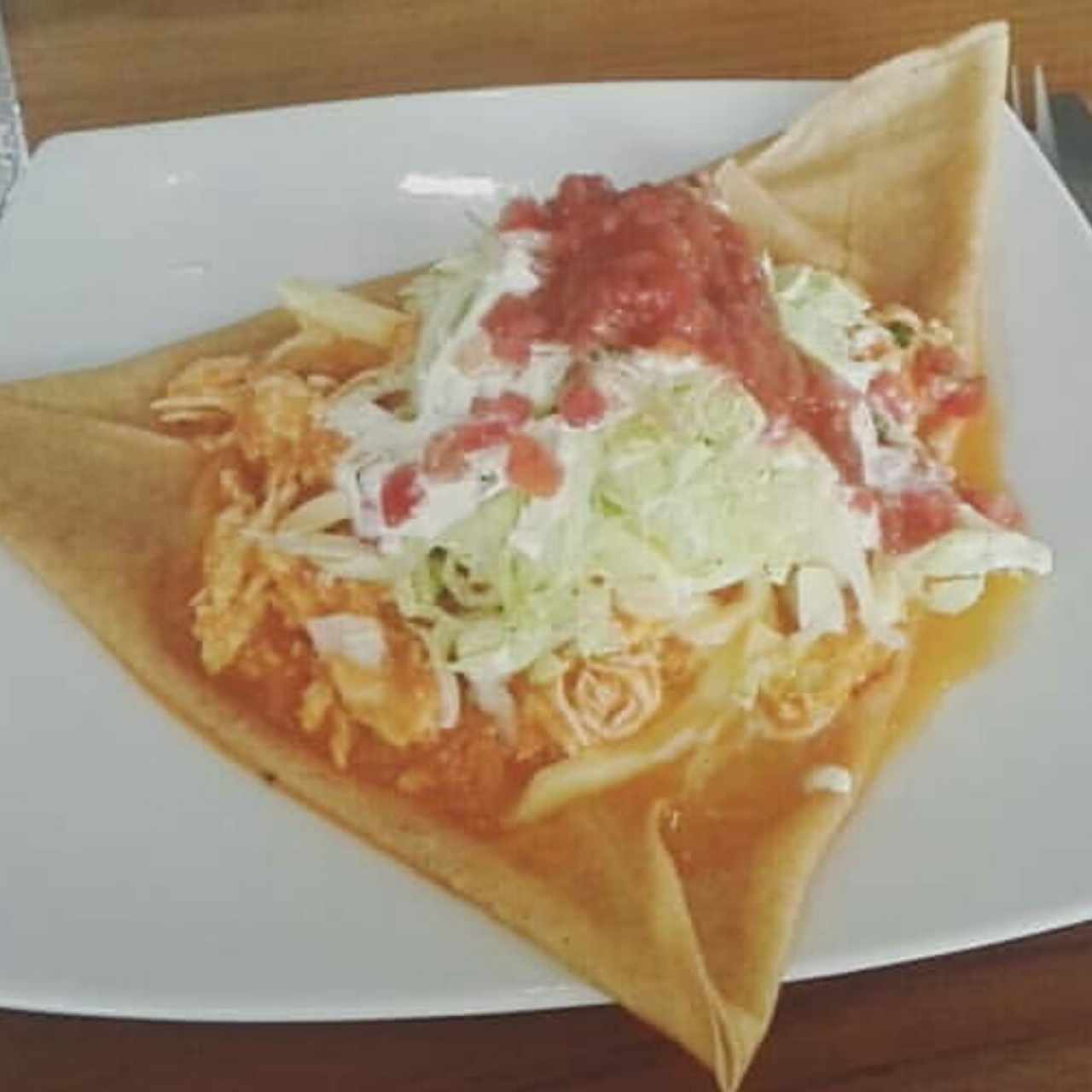 Crepe de pollo mexicano