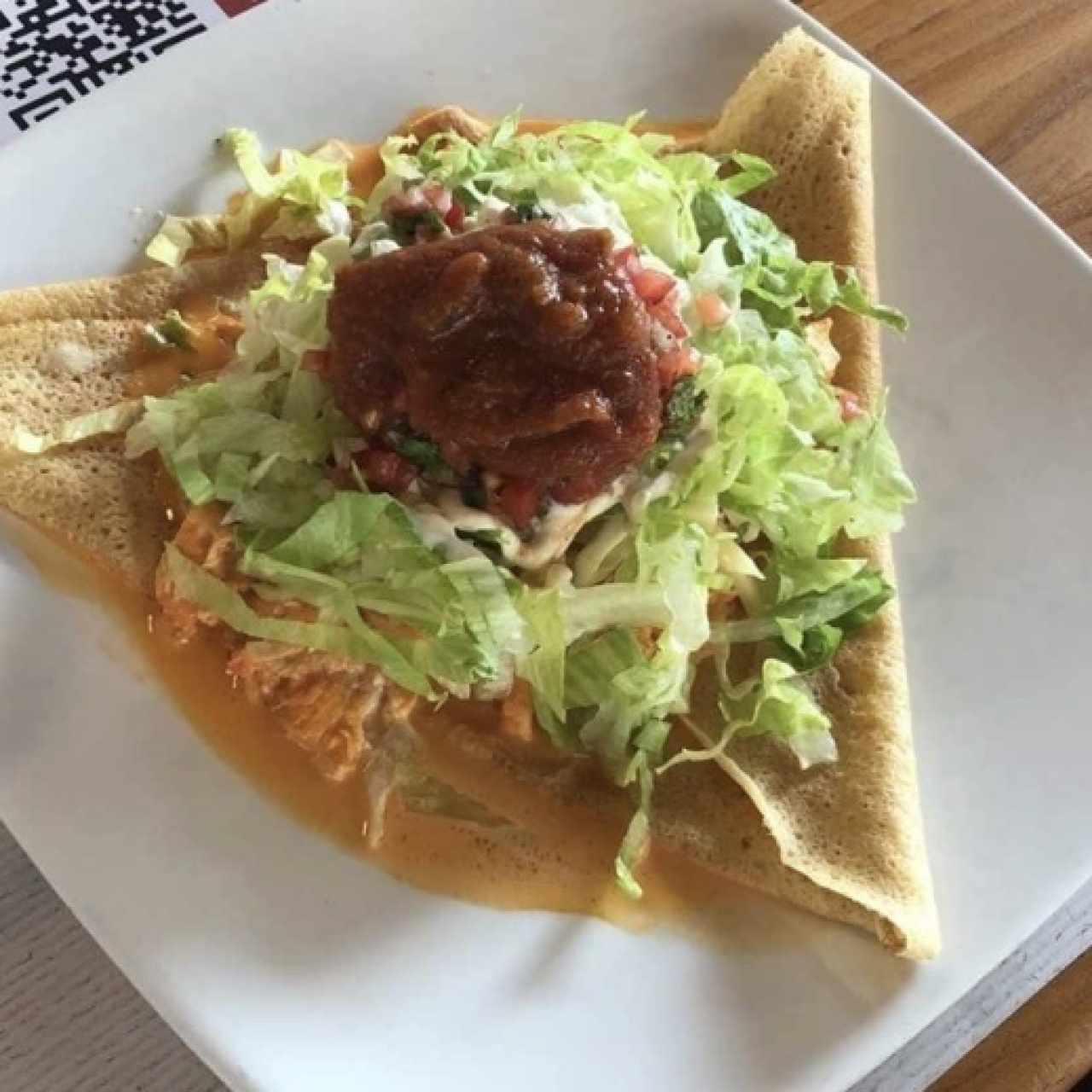 Crepes de pollo mexicano