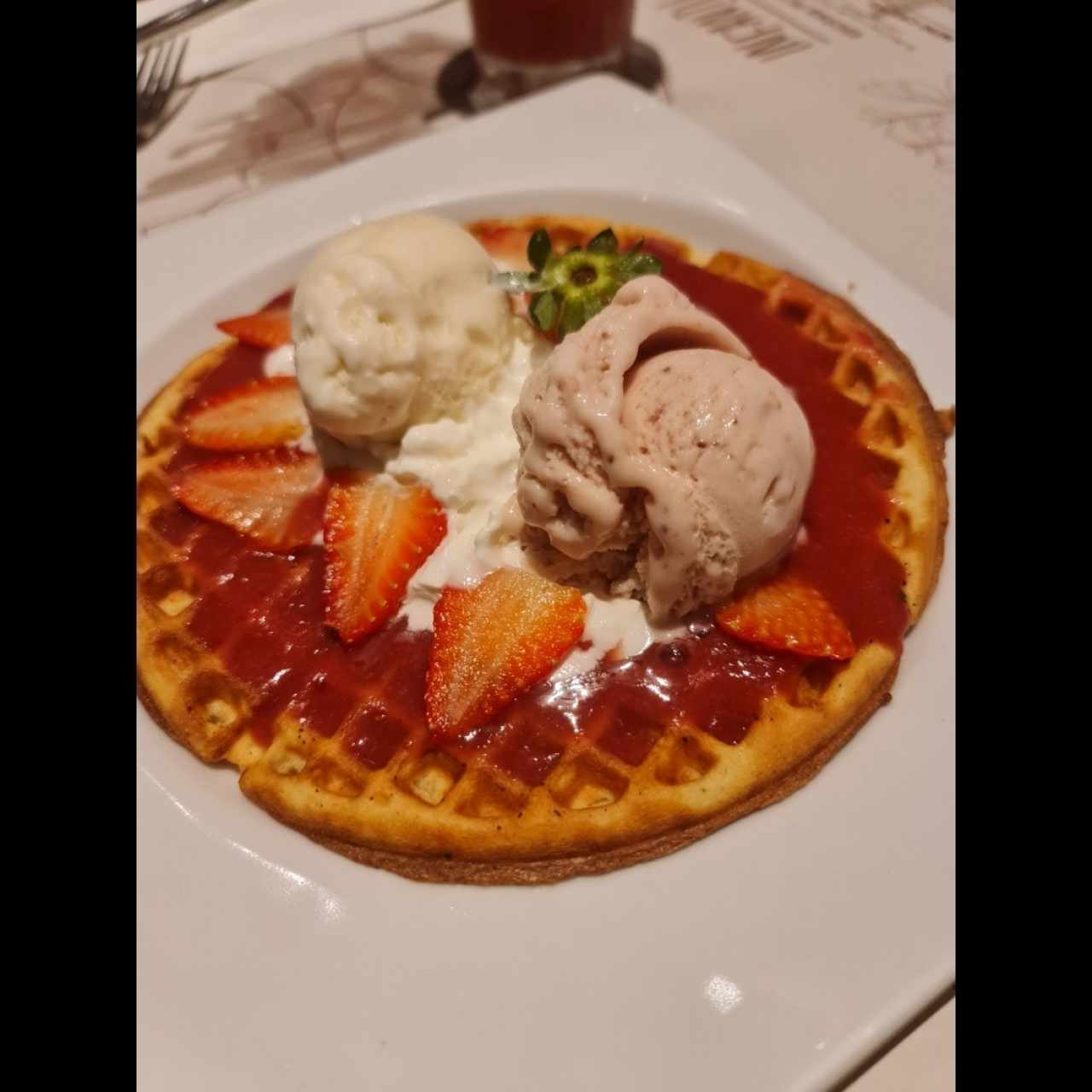 waffle fresa