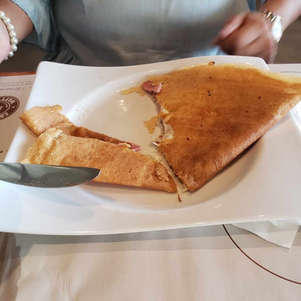 crep jamon y queso