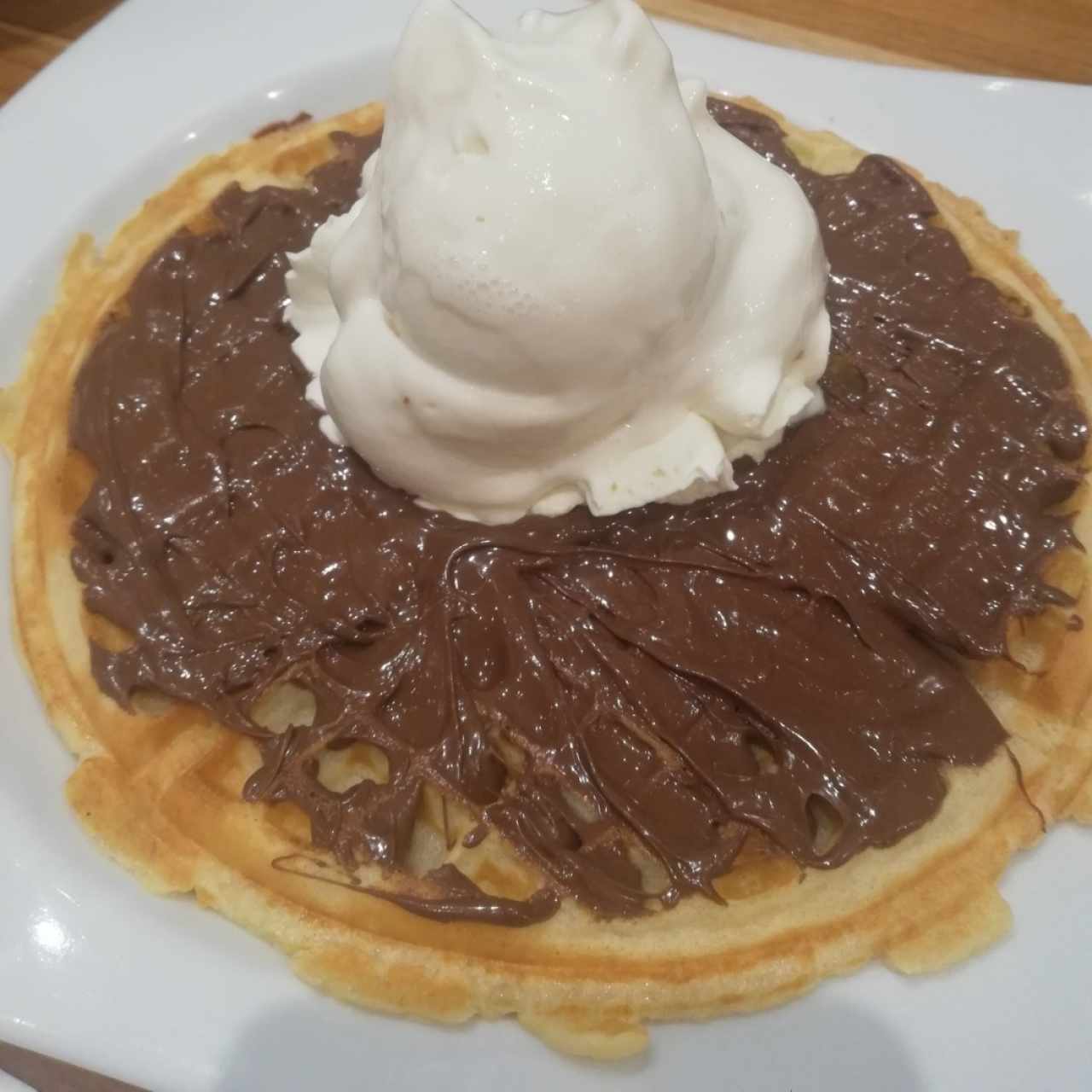 waffle de nutella