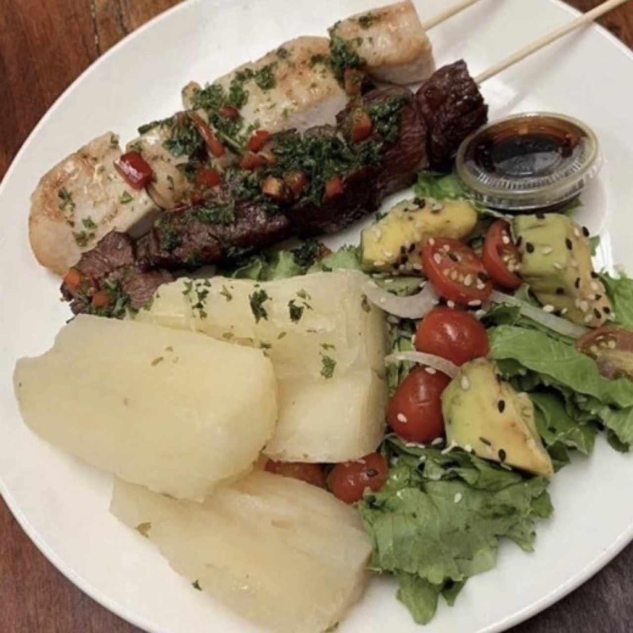 Pinchos de yuca