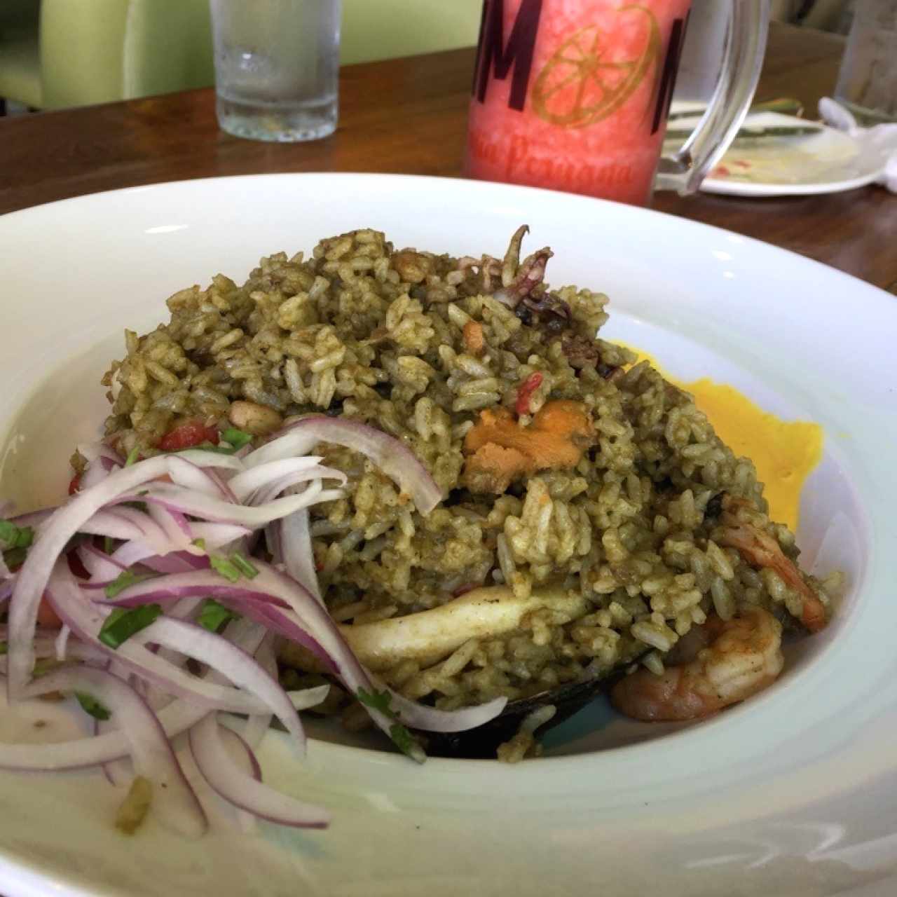 Arroz con mariscos a la Chiclayana