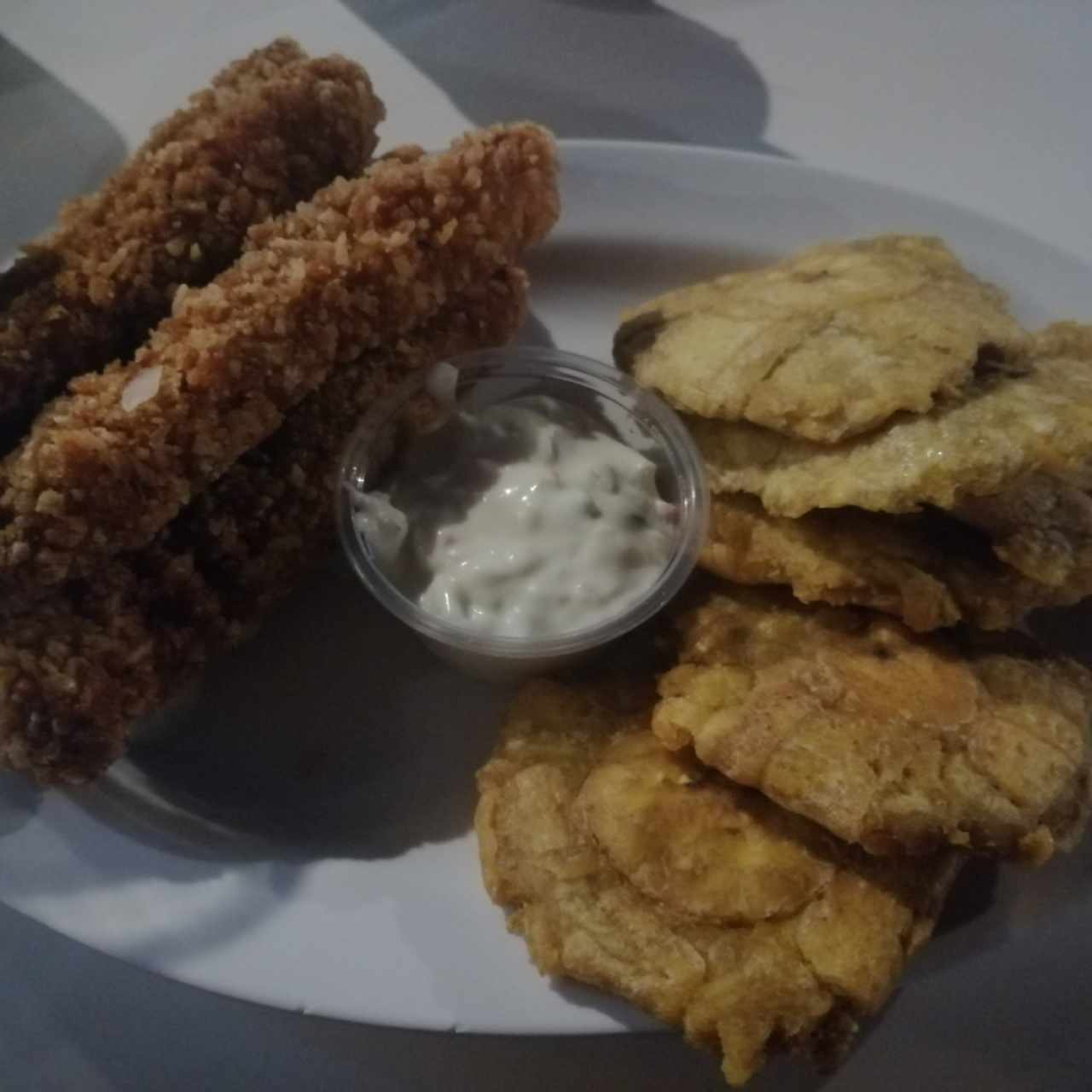 Deditos de pescado con patacones