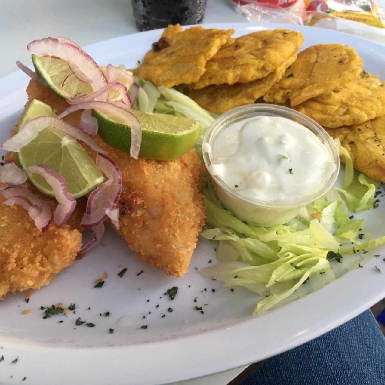 Filete de pescado apanado