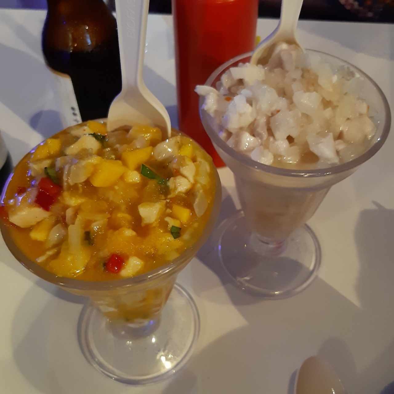 ceviche de corvina con maracuya