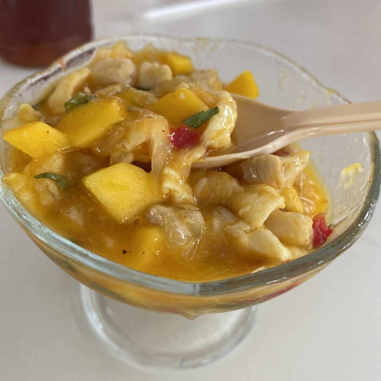 ceviche de mangoby maracuya riquisimoooo