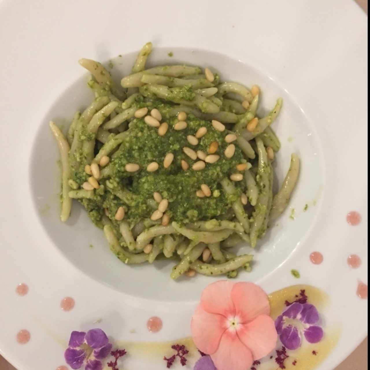 Cavatelli al Pesto con piñones