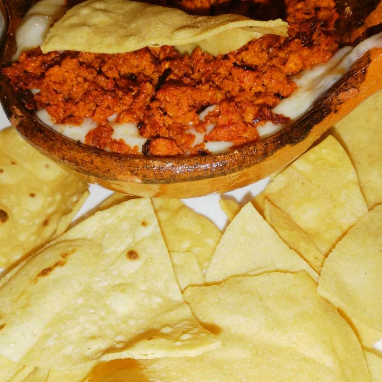 Chorizo con queso