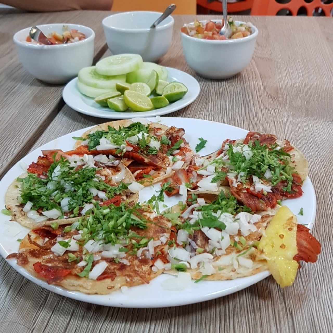 Tacos al Pastor con Queso