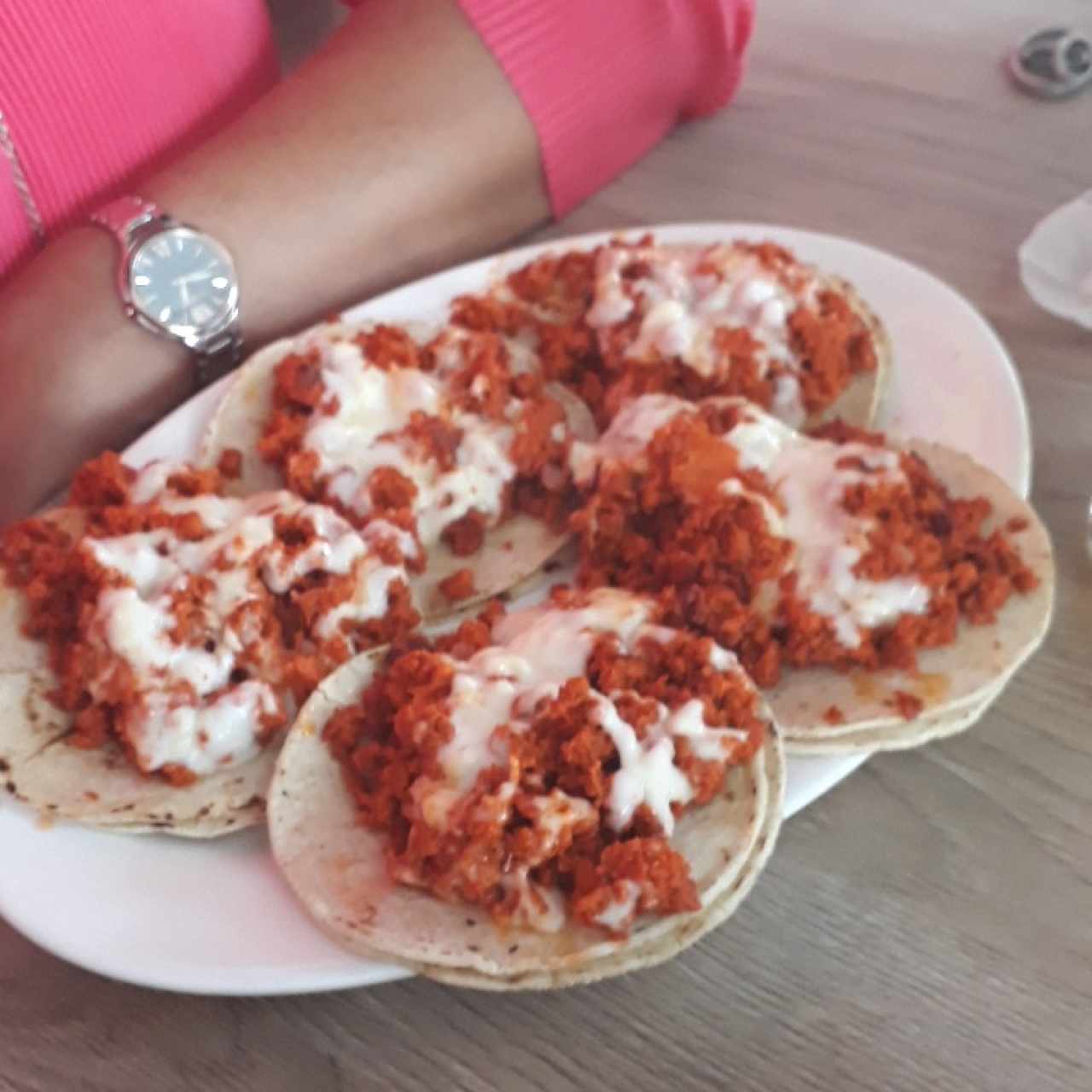 tacos de chorizo