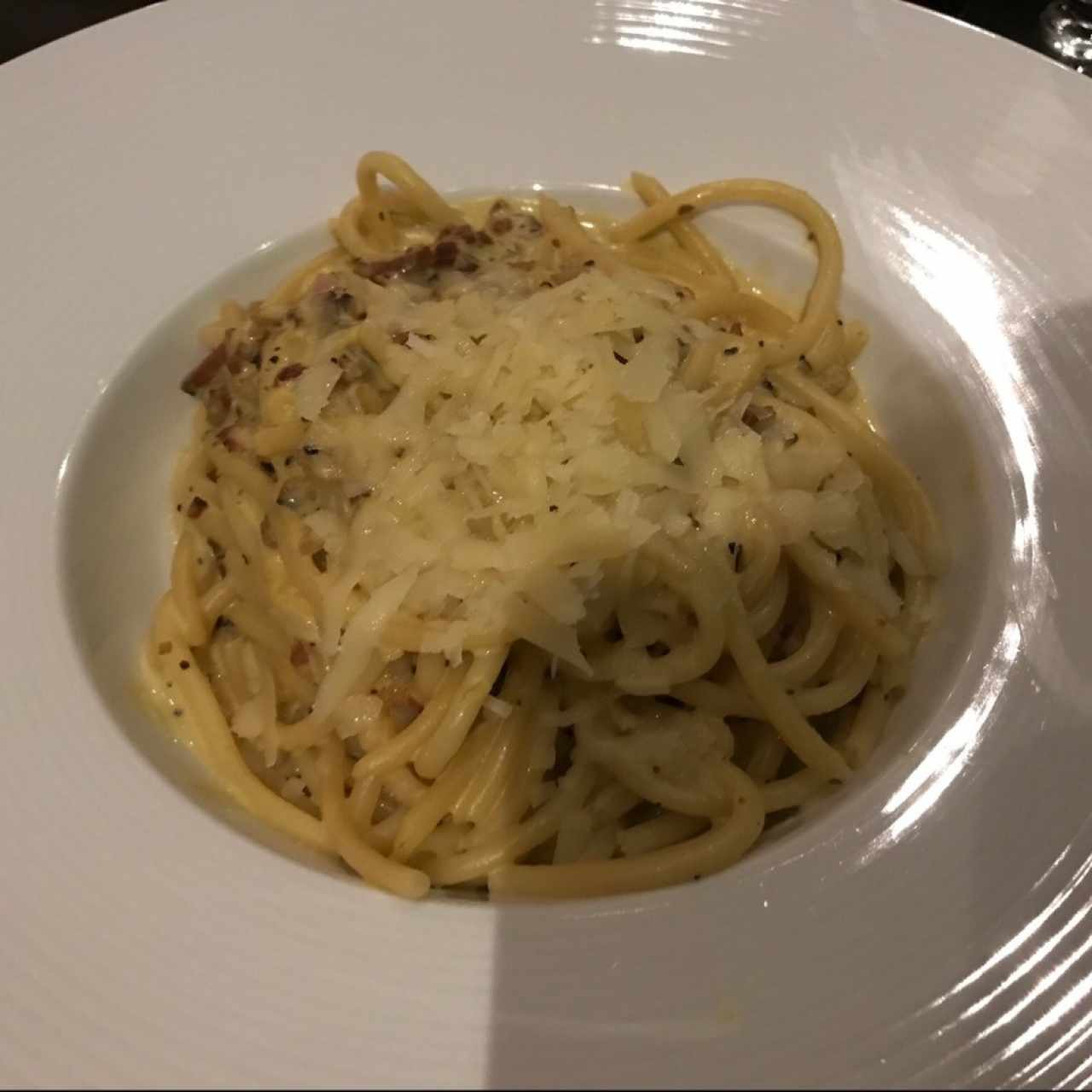 Boucatini a la Carbonara