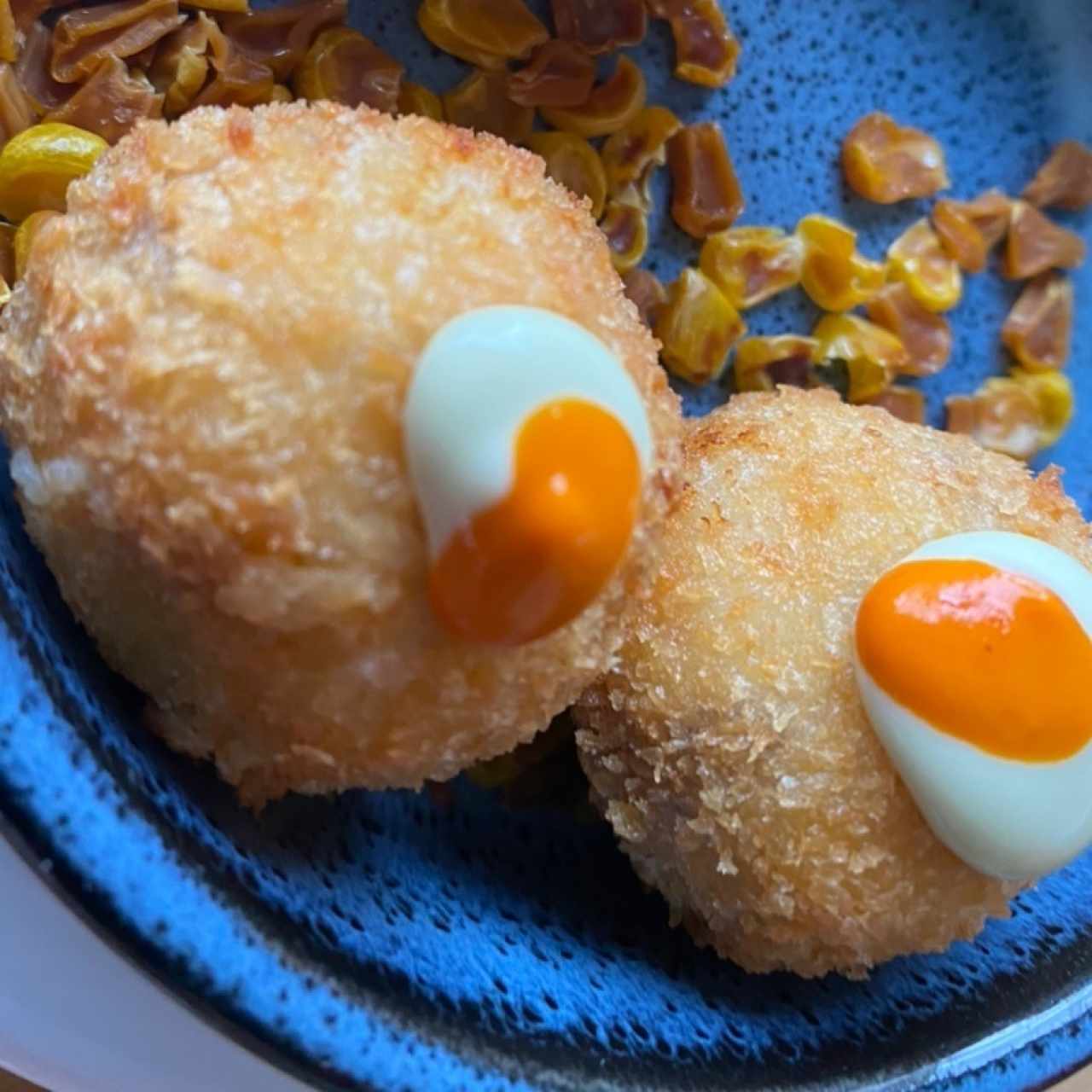 Croquetas de maiz y jamón 