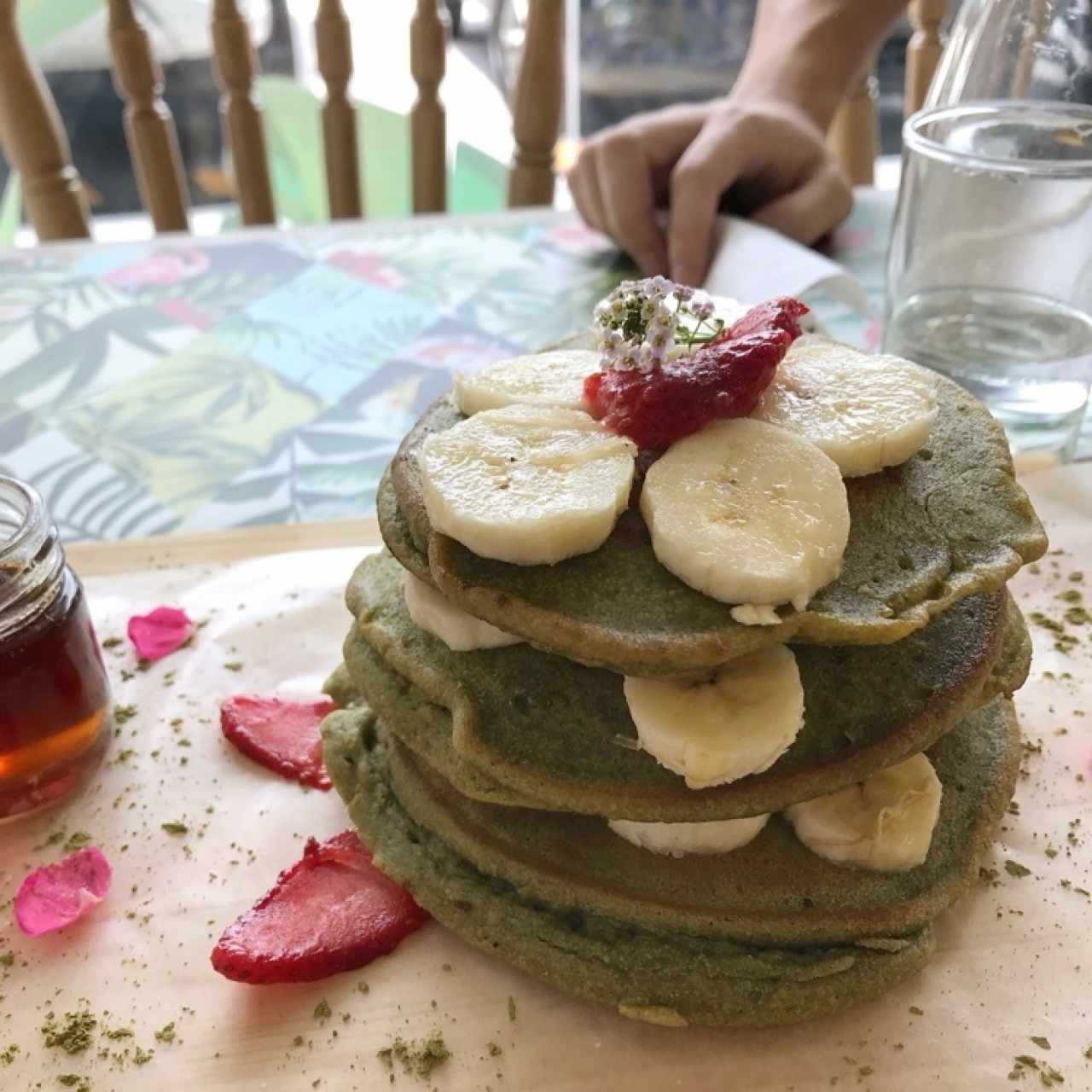 matcha pancakes