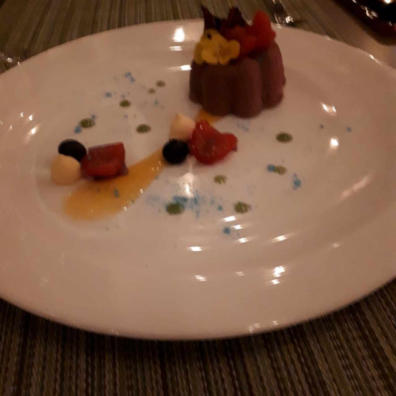 MOUSSE DE CHOCOLATE Y AJÍ CHOMBO