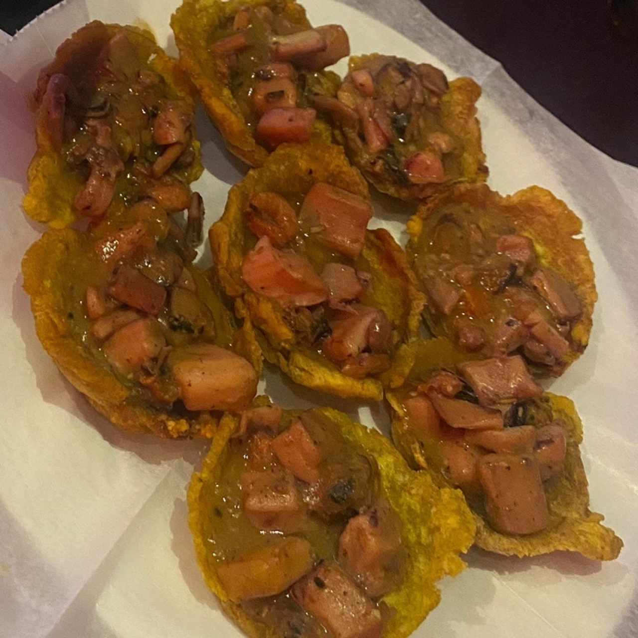 Patacones rellenos