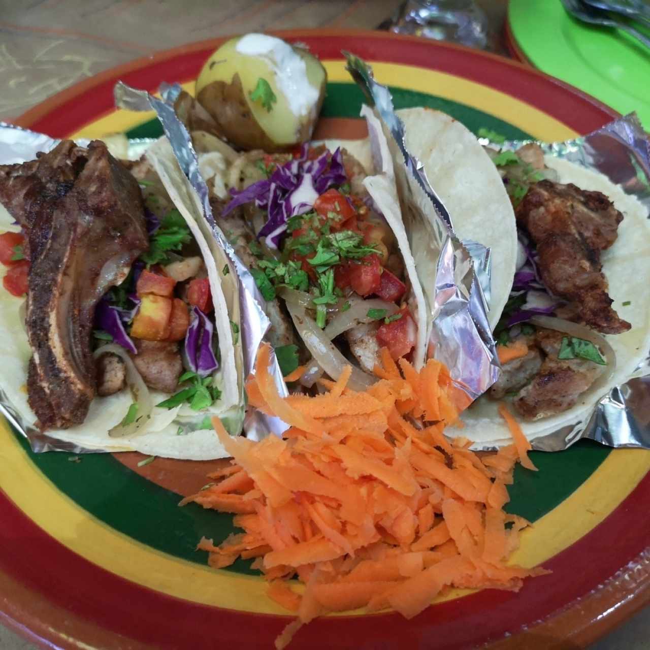 Tacos al Carbon (Chuleta)