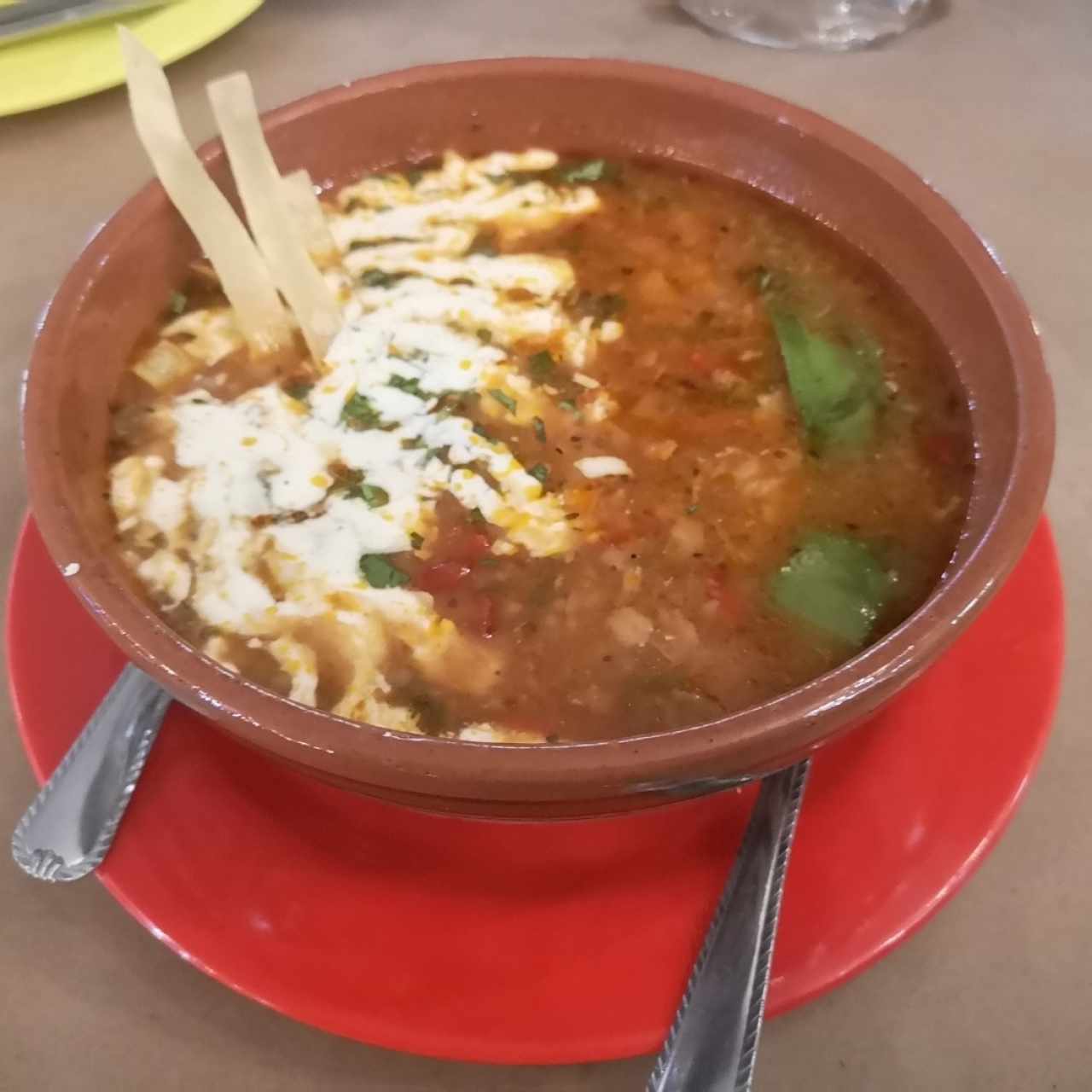 sopa de tortilla