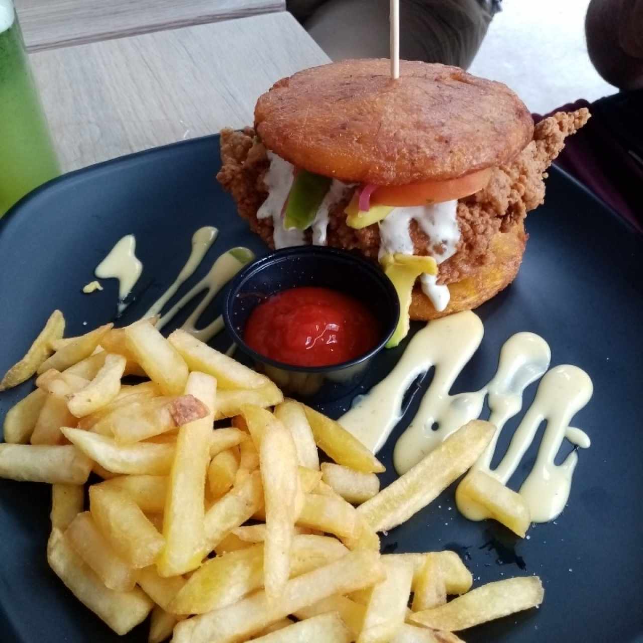 hamburguesa de patacon