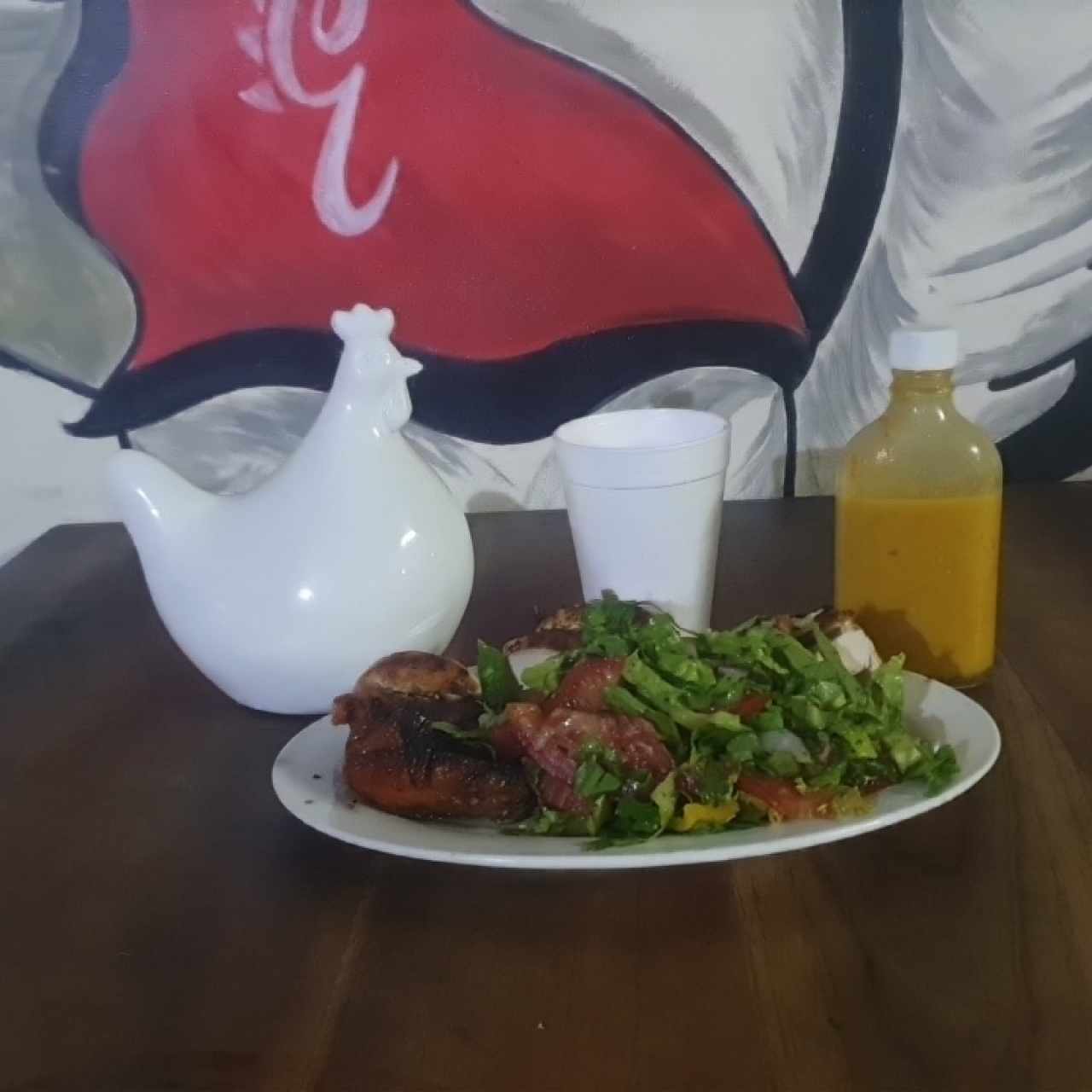 Pollo Asado con Ensalada Jardinera