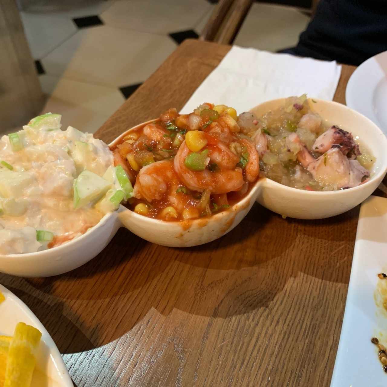 trio de ceviches 