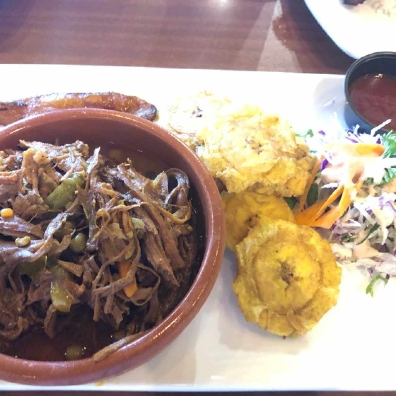 Ropa Vieja con patacones