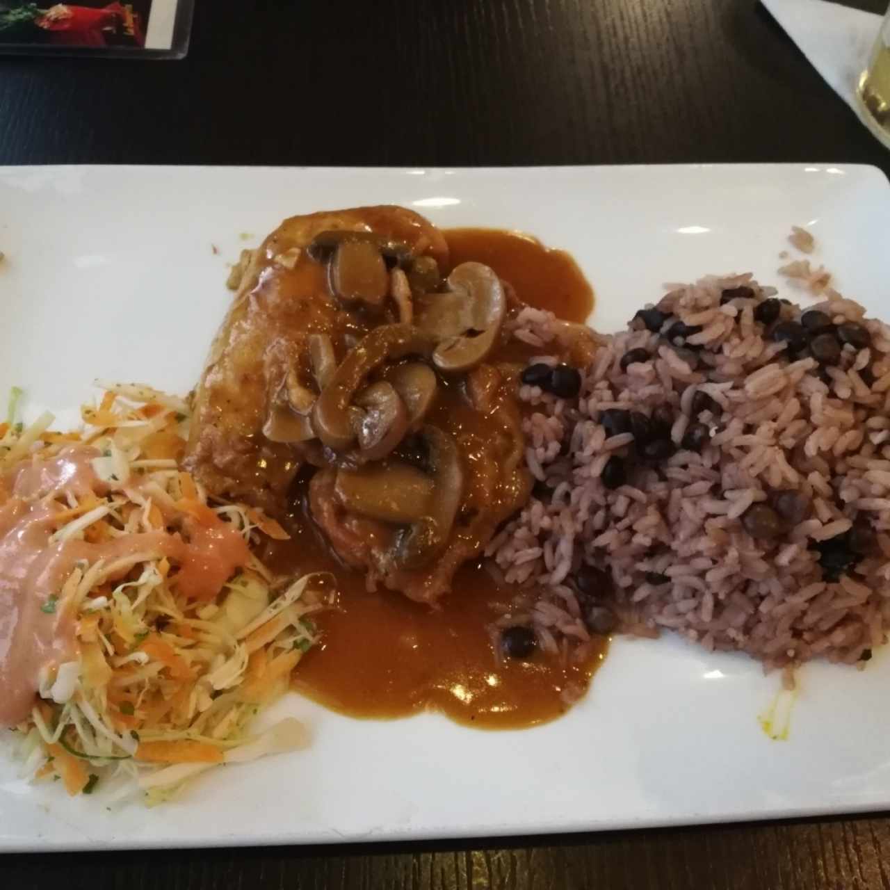 pollo con hongos