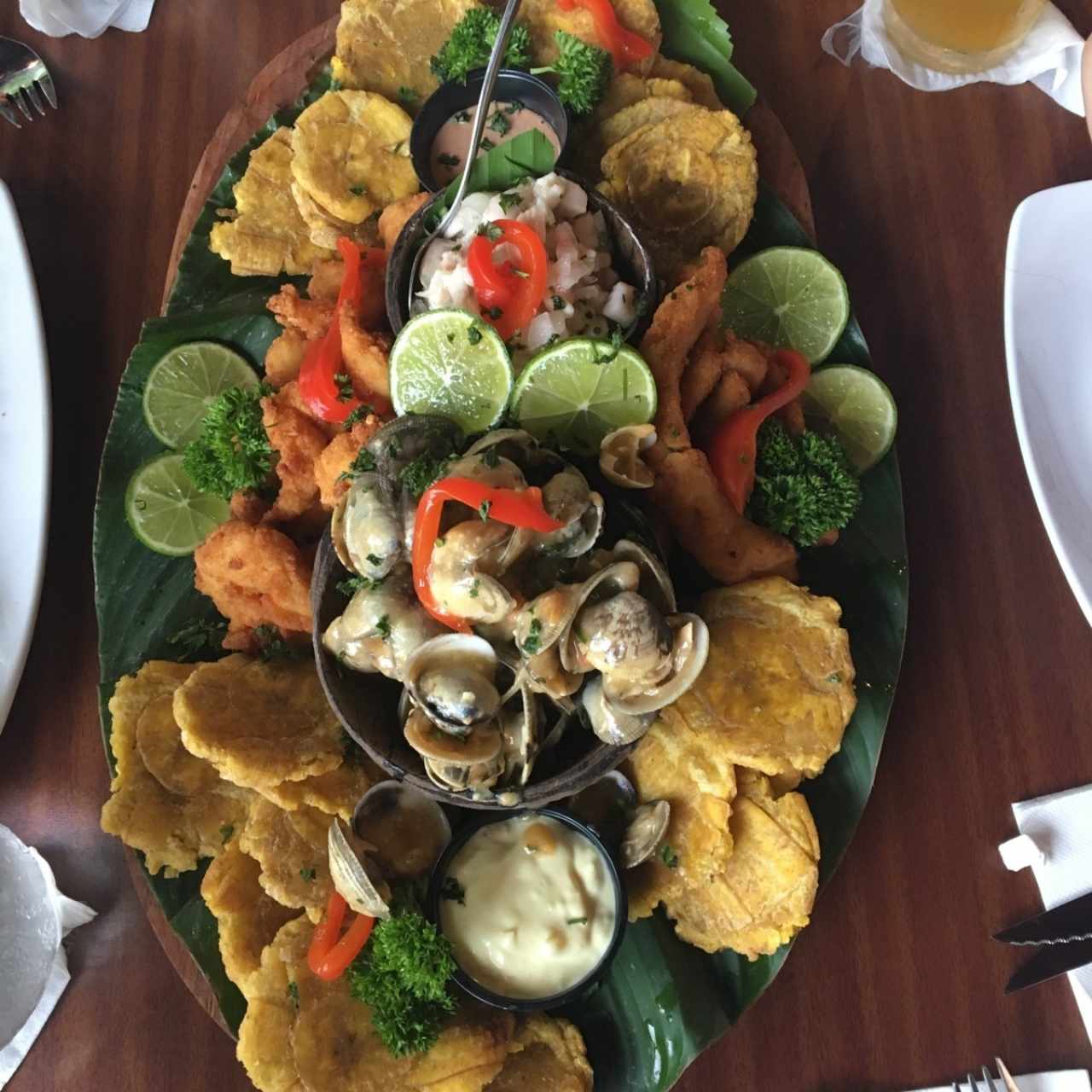 bandeja de mariscos para 4