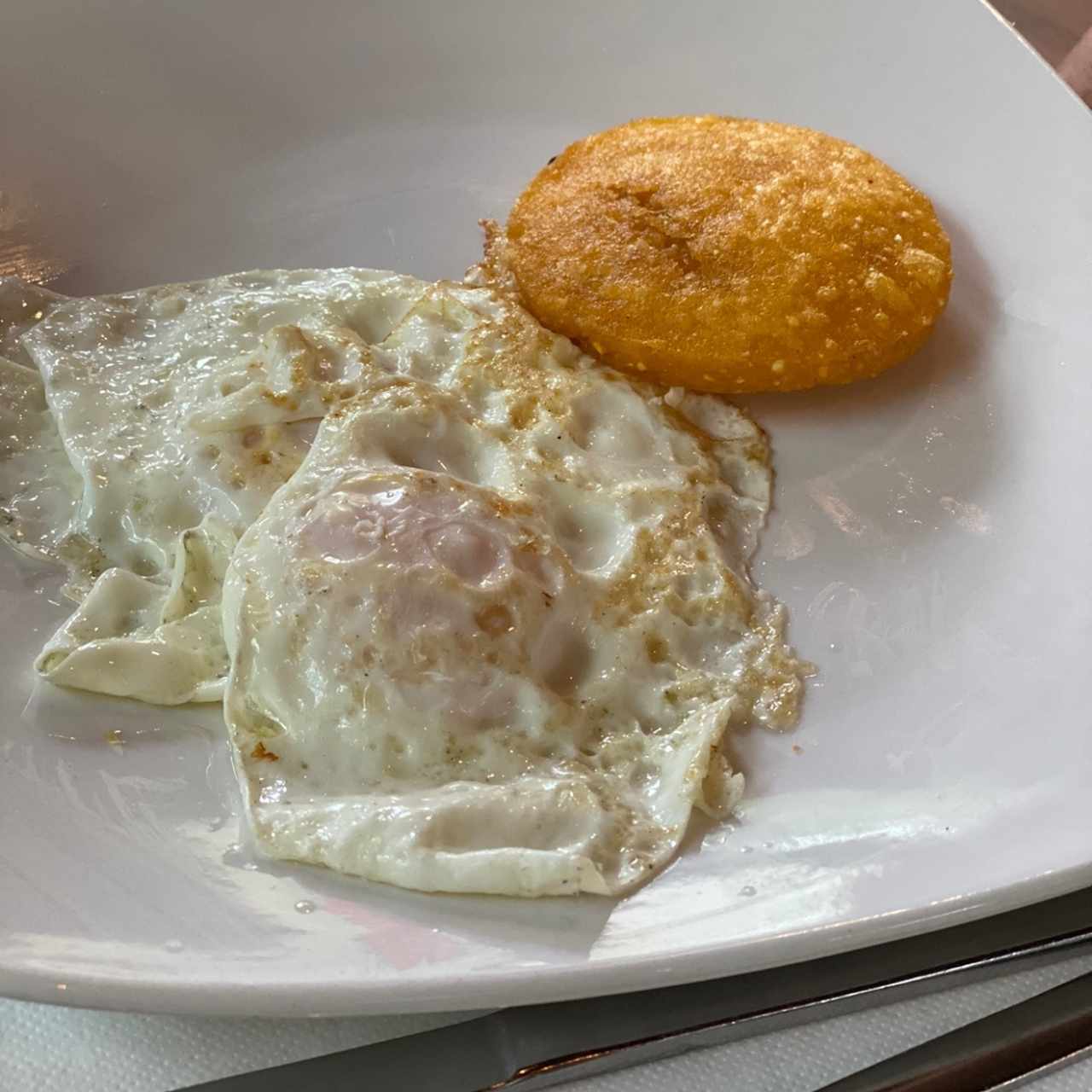 Huevo frito con Tortilla