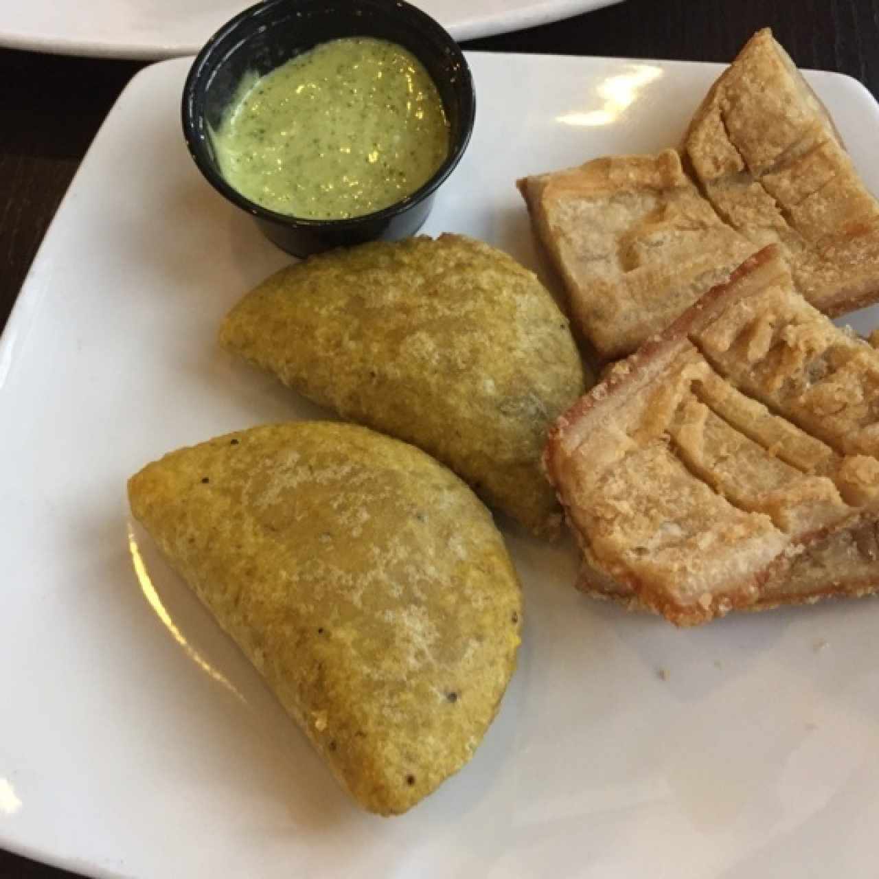 Empanada de platano y chicharón