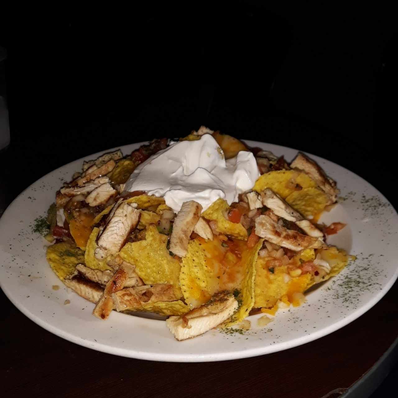 super nachos de pollo