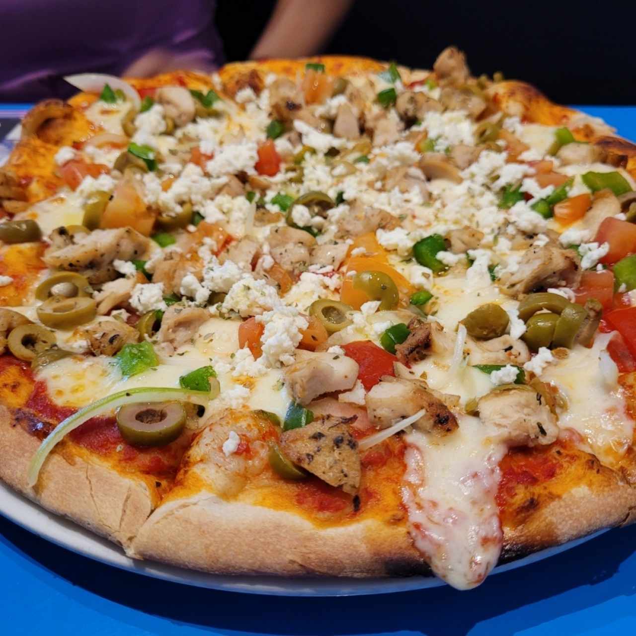 pizza de pollo