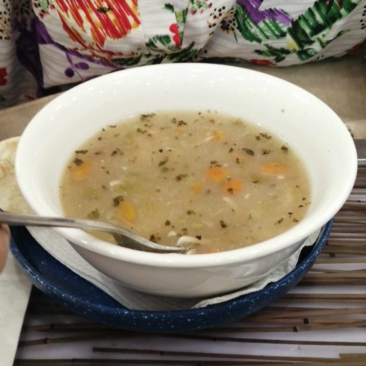 sopa de pollo