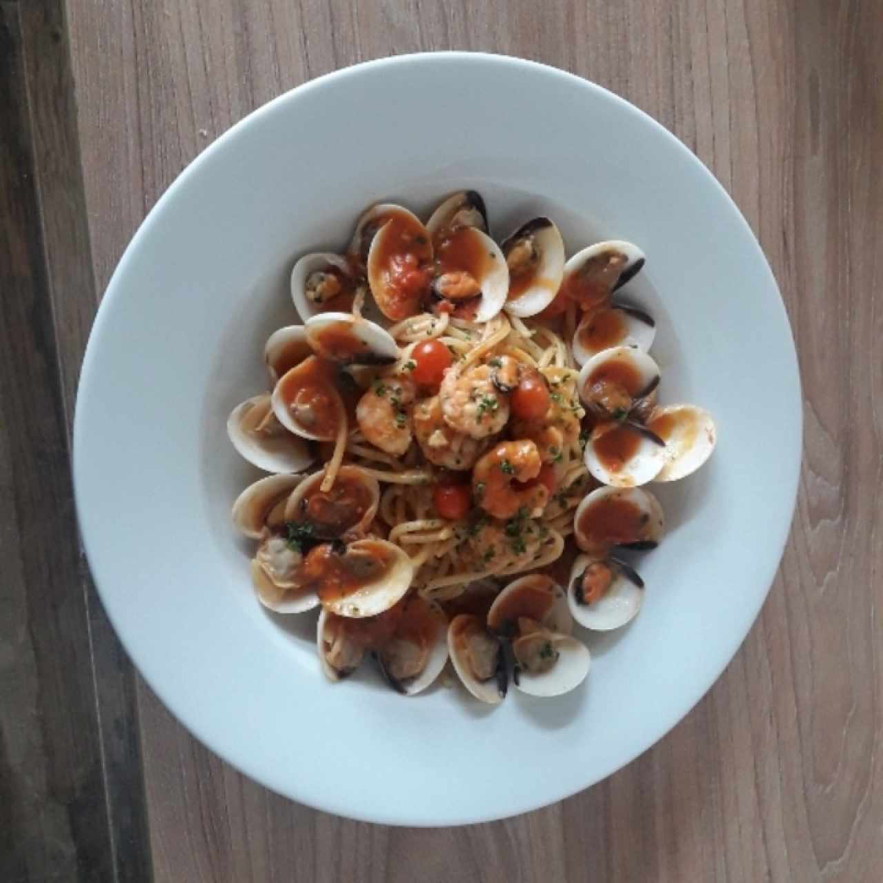 spaguetti a la pescatora