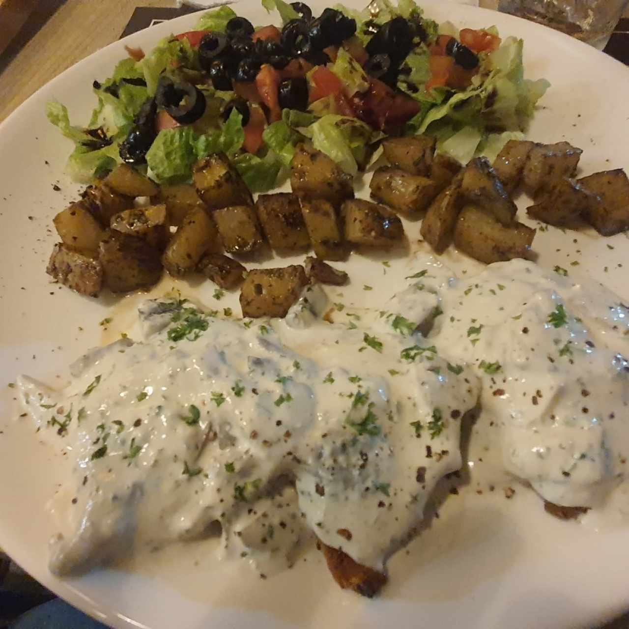 filete de pollo al fungui