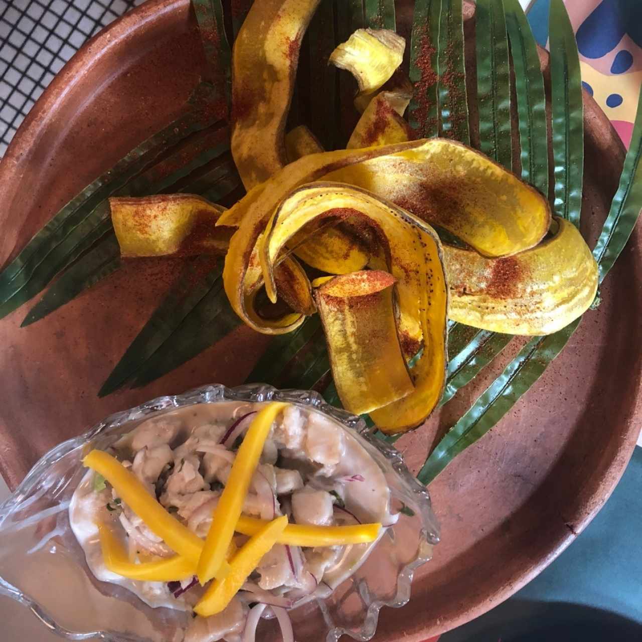 Ceviche en salasa de coco