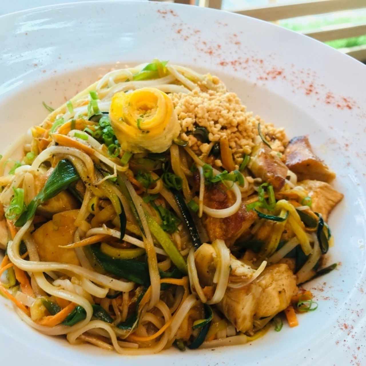 Pad thai de mariscos