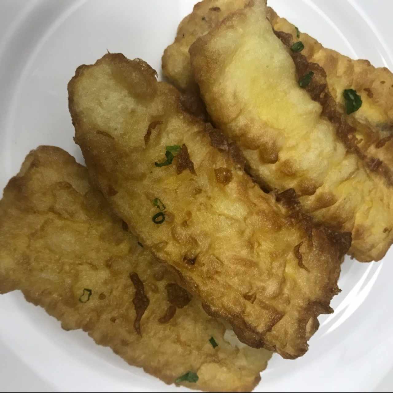 Tempura de plátano