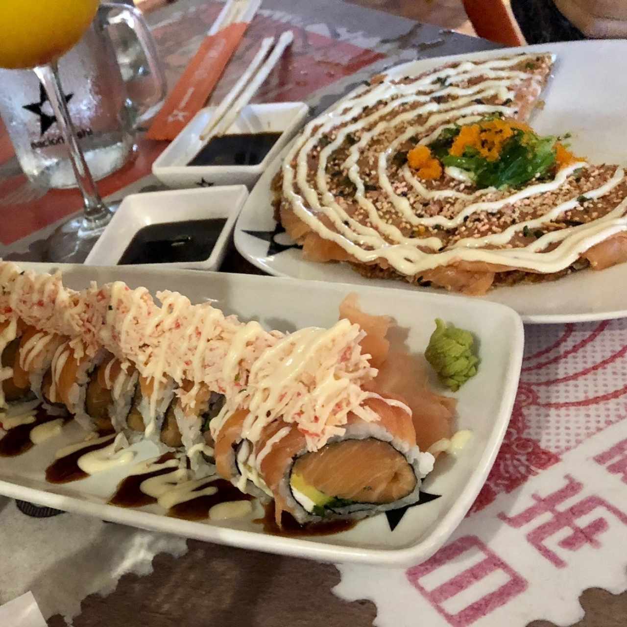 Pizza de Sushi de Salmón