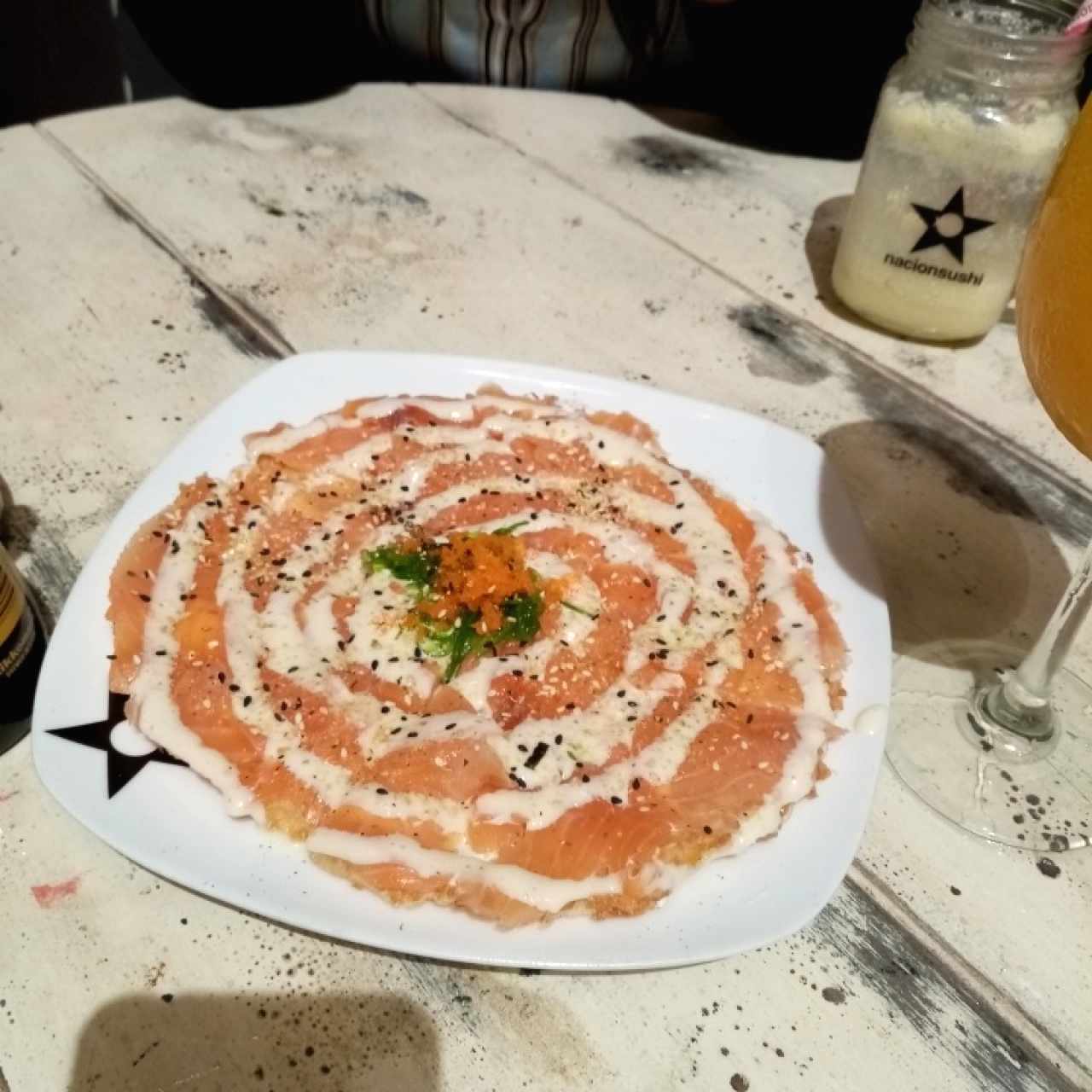 pizza de salmon