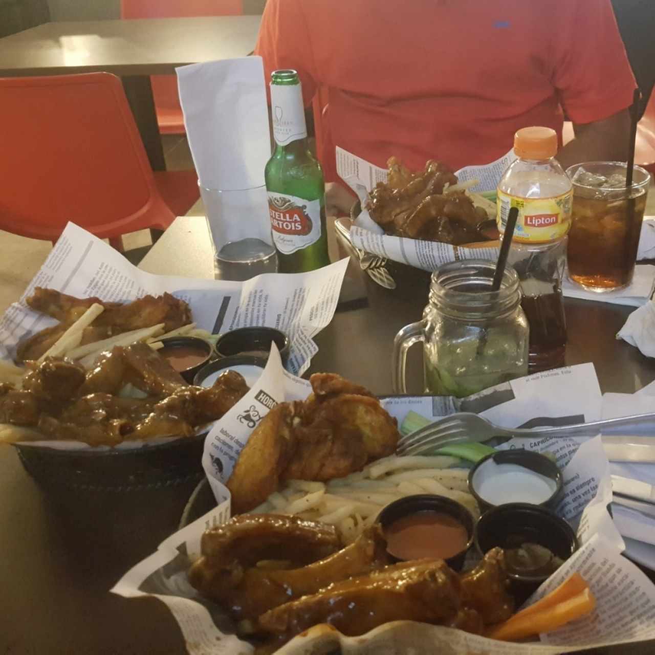 costillas + wings