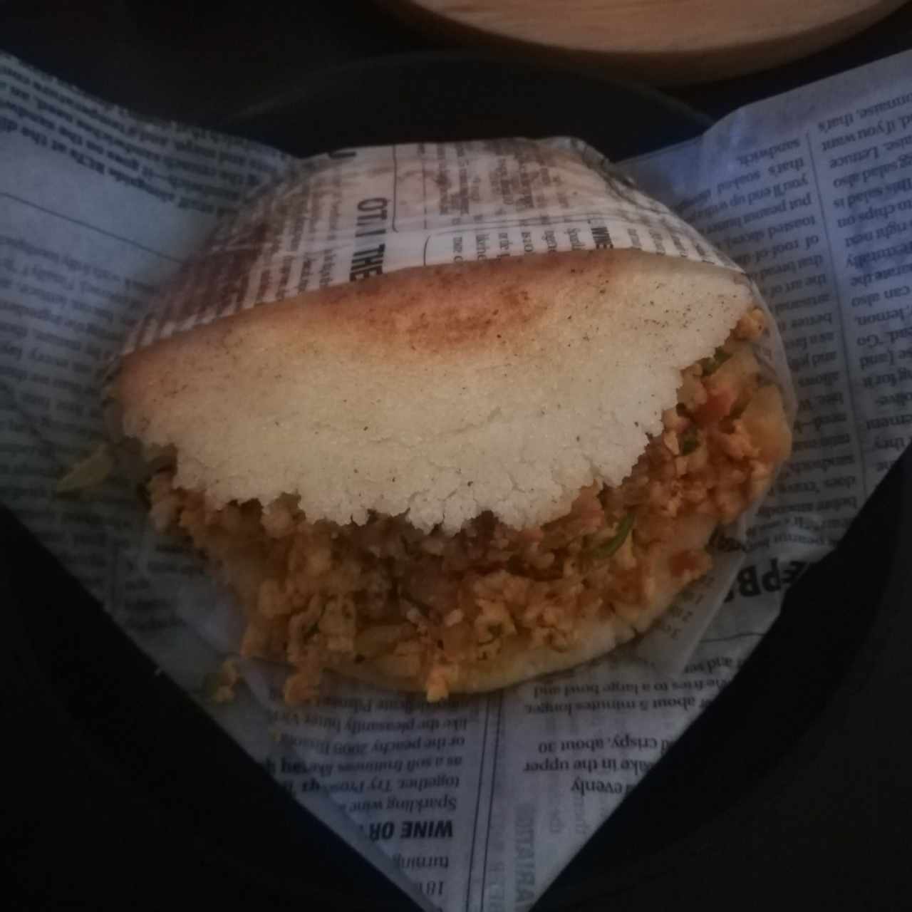 Arepa de huevo. 