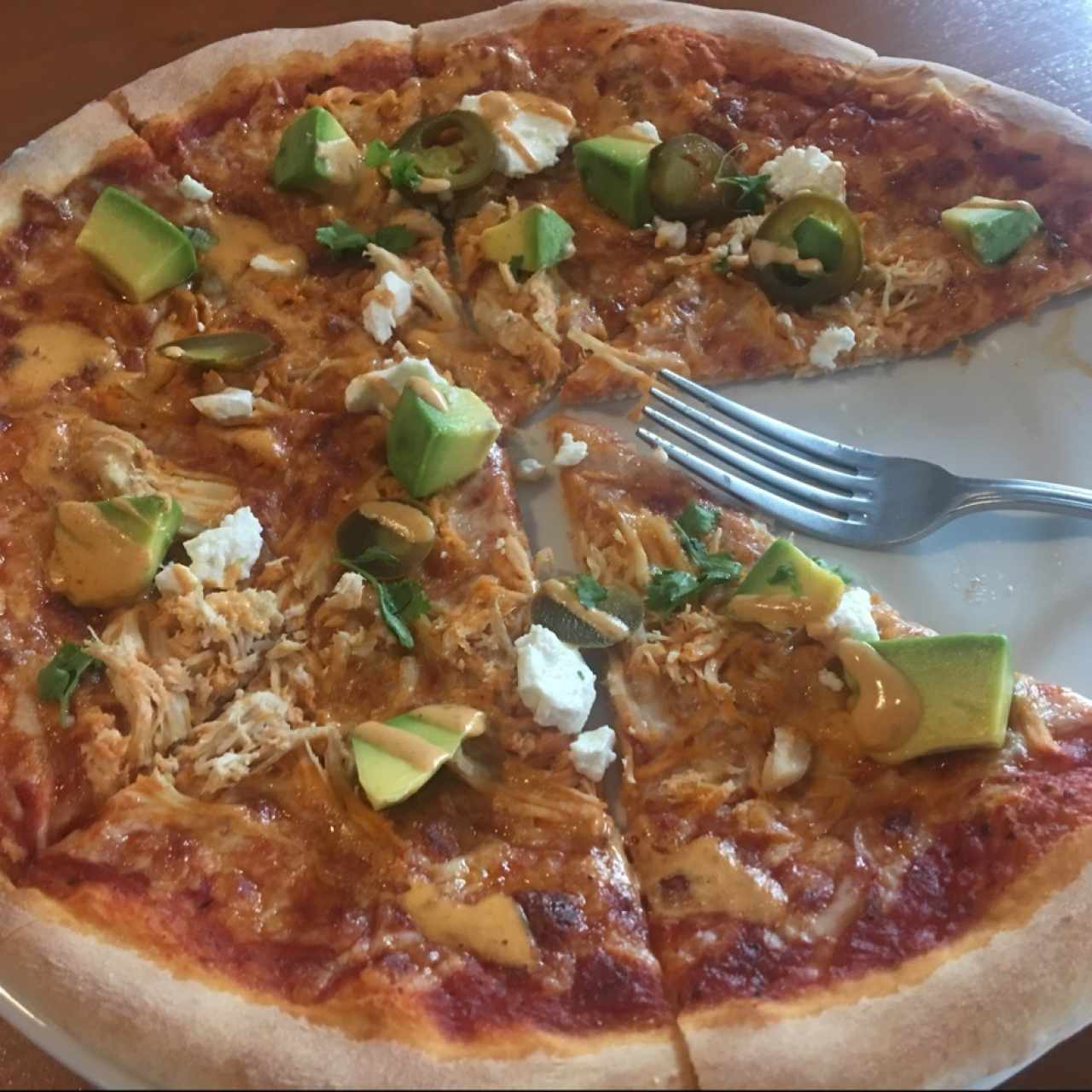 chiken taco pizza