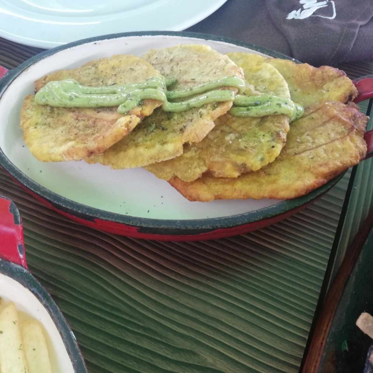 Patacones con Chimichurri